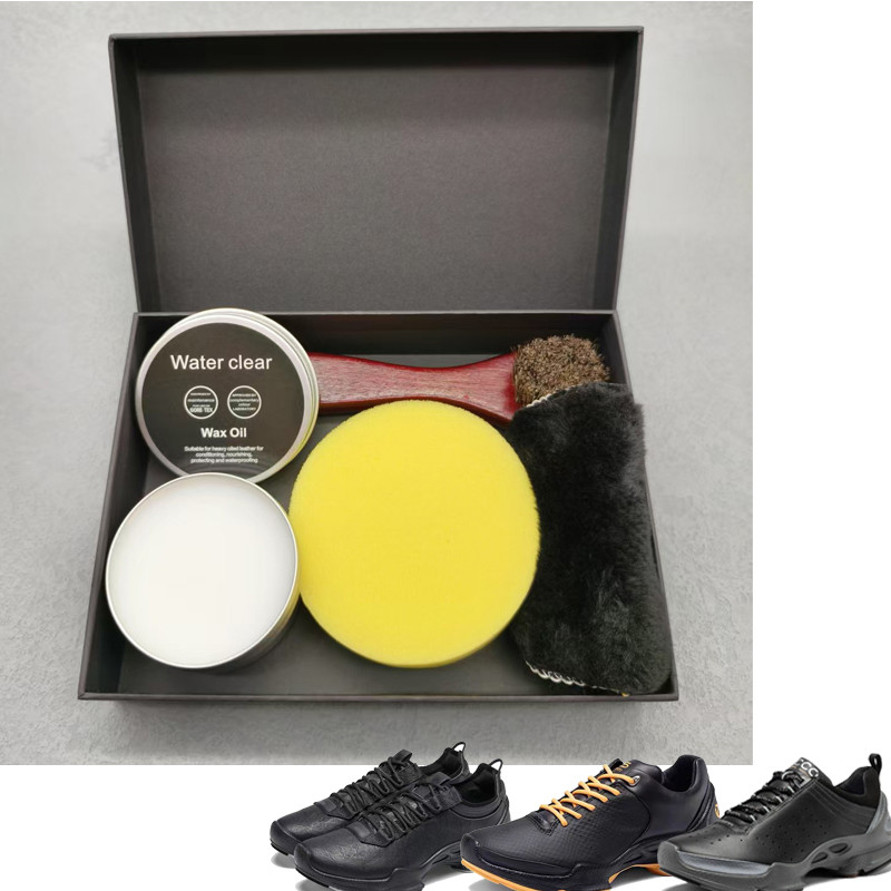 适用爱步biom鞋油健步清洁护理保养色透明大经典皮鞋专用套装