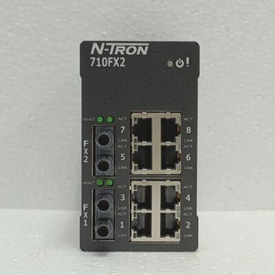 NTron 710FX2ST Industrial Managed Switch 10Port Missing Conn