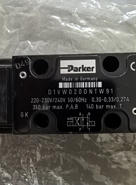Parker电磁换向阀D1VW020DNTW91Made，议价商品