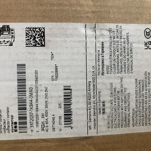 议价全新西门子接触器型号3RT20371KB443MA0