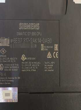 6ES7317-2AK14-0AB095新，功能完好--议价商品
