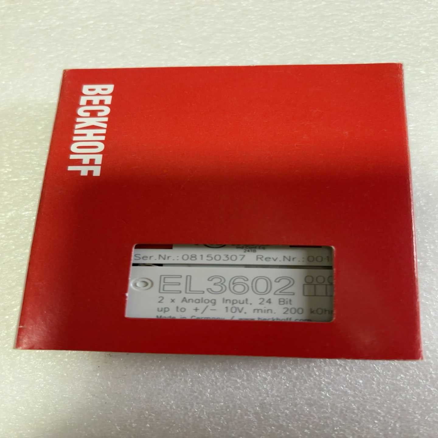 倍福模块EL3602原装正品包装齐全德国制造现货供应