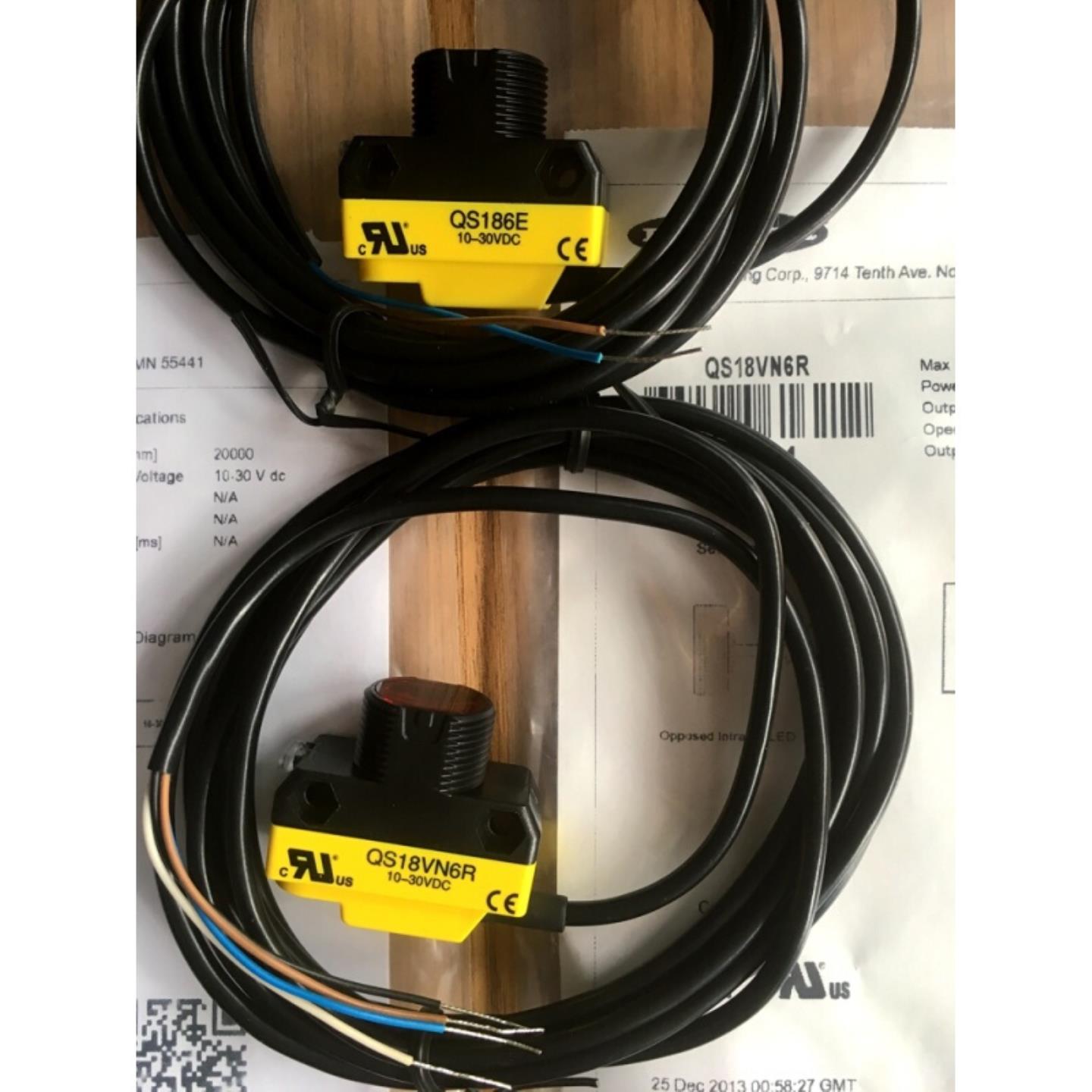 售前询价原装全新邦纳对射光电开关QS186E+QS18VN6R