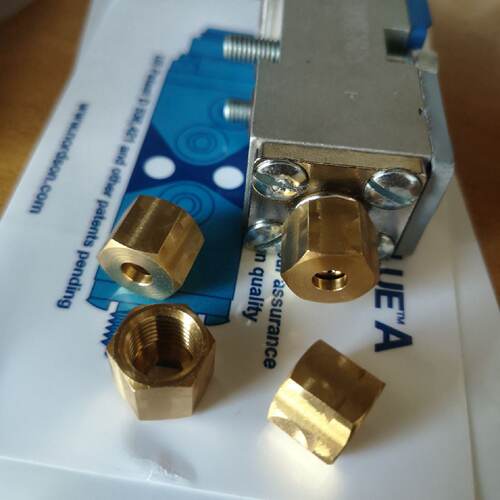 供应诺信枪头铜螺母Retaining Nut for Nordson H200 Modules 152