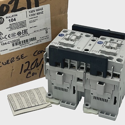 AllenBradley104C12D22SerBIEC反向接触器12A110120V交流电线圈NS