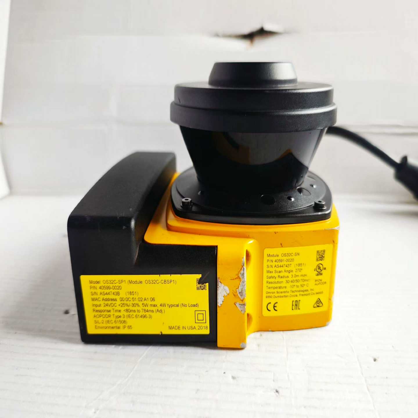 议价欧姆龙激光o扫描器OS32C-SP1现货/维修