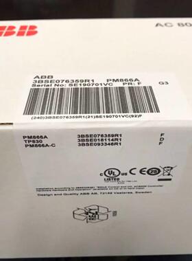 配件ABB控制器PM866A   3BSE076359R1   NOSE190701VC议价