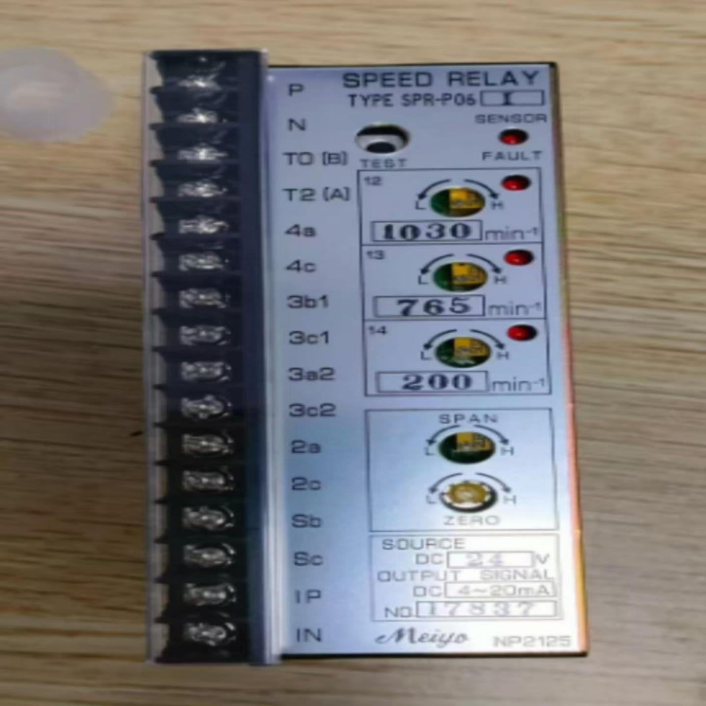 MEIYO速度继电器型号SPR-P06-IDC24V输入