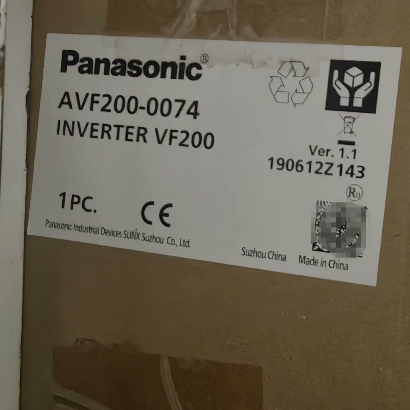 全新松下变频器，AVF200-0154 1.5KW  ， B--议价商品