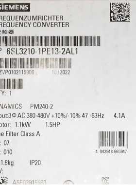 SiemensSinamics1.1kW6SL321(亚飞商行）