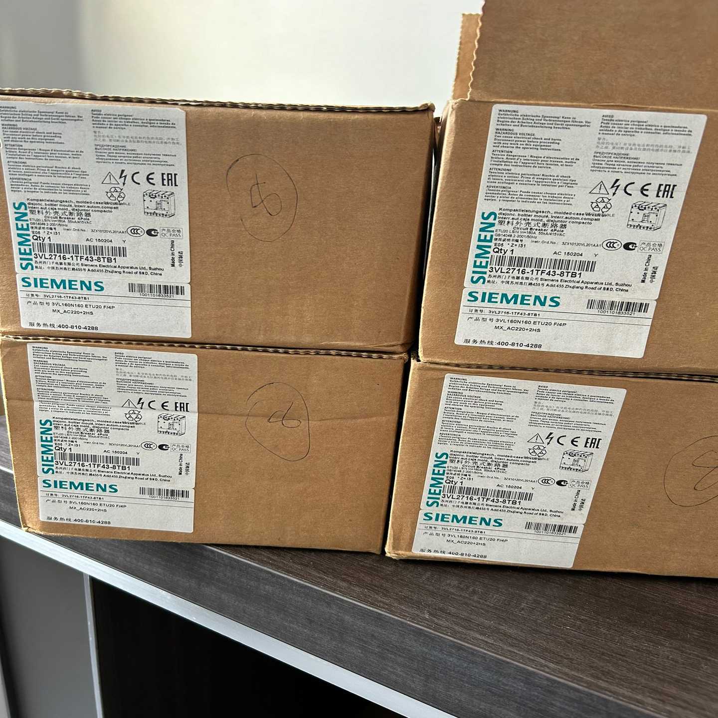 VL160塑壳断路器3VL2716-1TF43-8TB询价