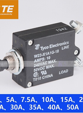 TycoTEW23-X1A1G-35A7.5A10A15A20A25A30A40A50Amps断路器UL