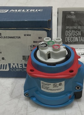 MELTRIC 6314042 DSN20 480VAC RECEPTACLECONNECTOR 20A 554