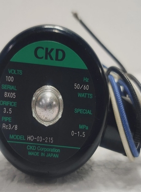 CKDHO-03-215SolenoidValve100V50-60Hz0-1.5Mpa