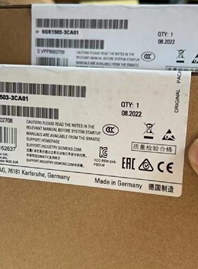 议价6GK1503-3CA01全新原装未拆封