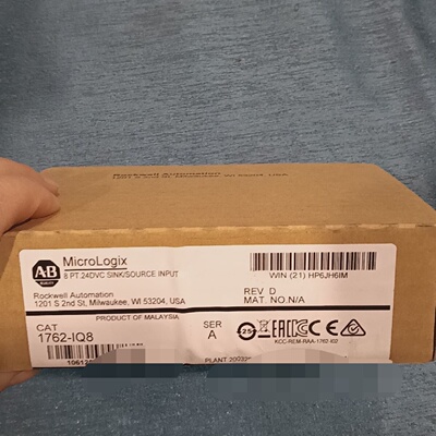 ABMicroLogix1762IQ8模块8点24V—议价