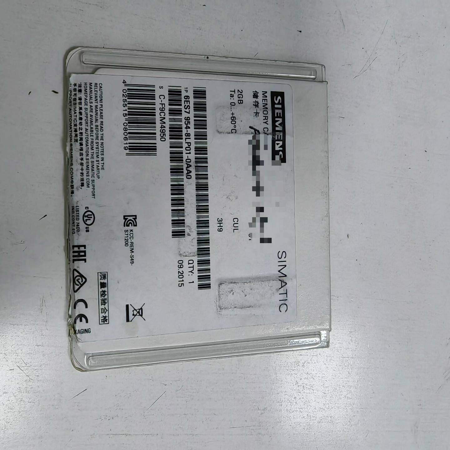 S7-3002GB内存卡6ES7953-8LP01适用