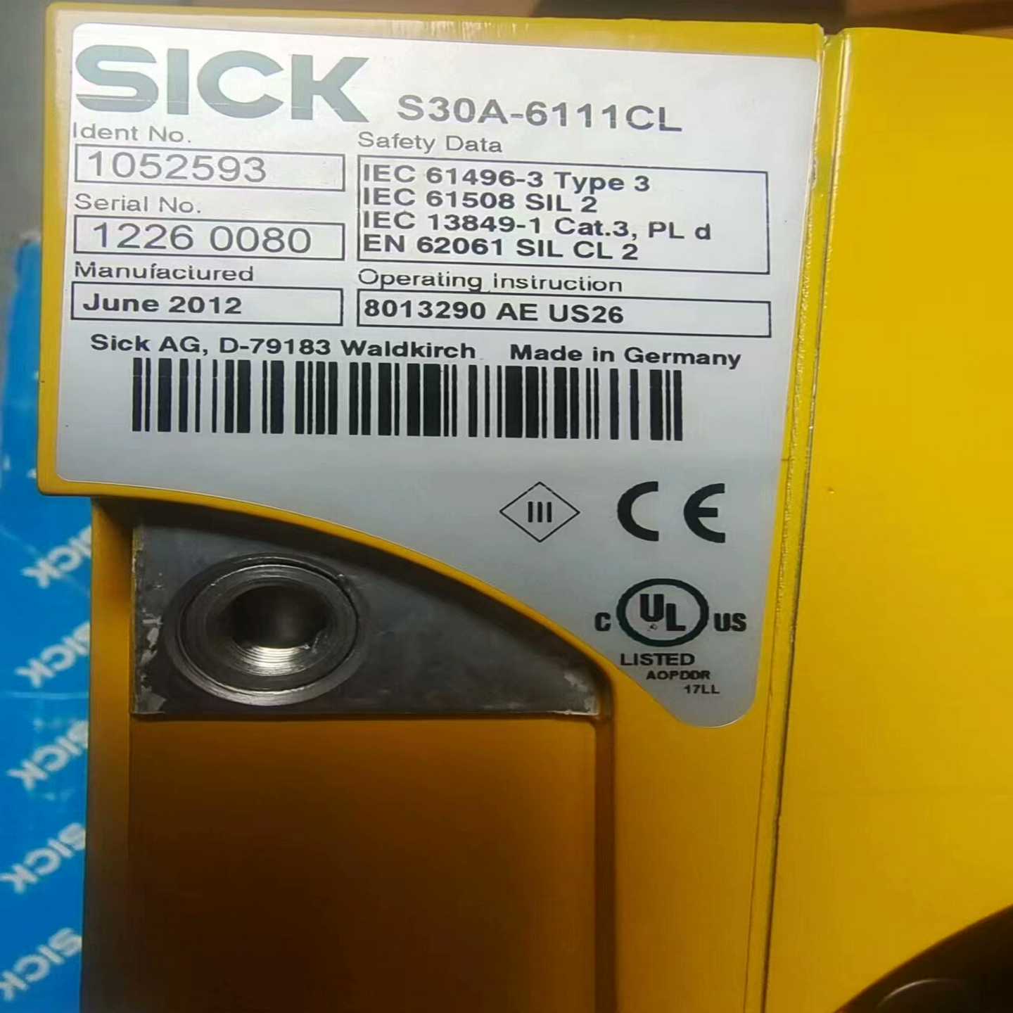 S30A-6111CL施克扫描仪，无原包装【博航商行】