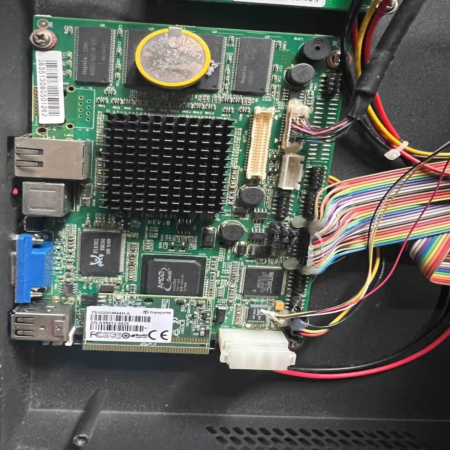 议价3.5寸嵌入式工控主板ENC-5835拆机1块实物拍摄