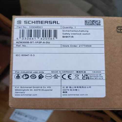 AZM300B-ST-1P2P-A-DU施迈赛安全开关原询价