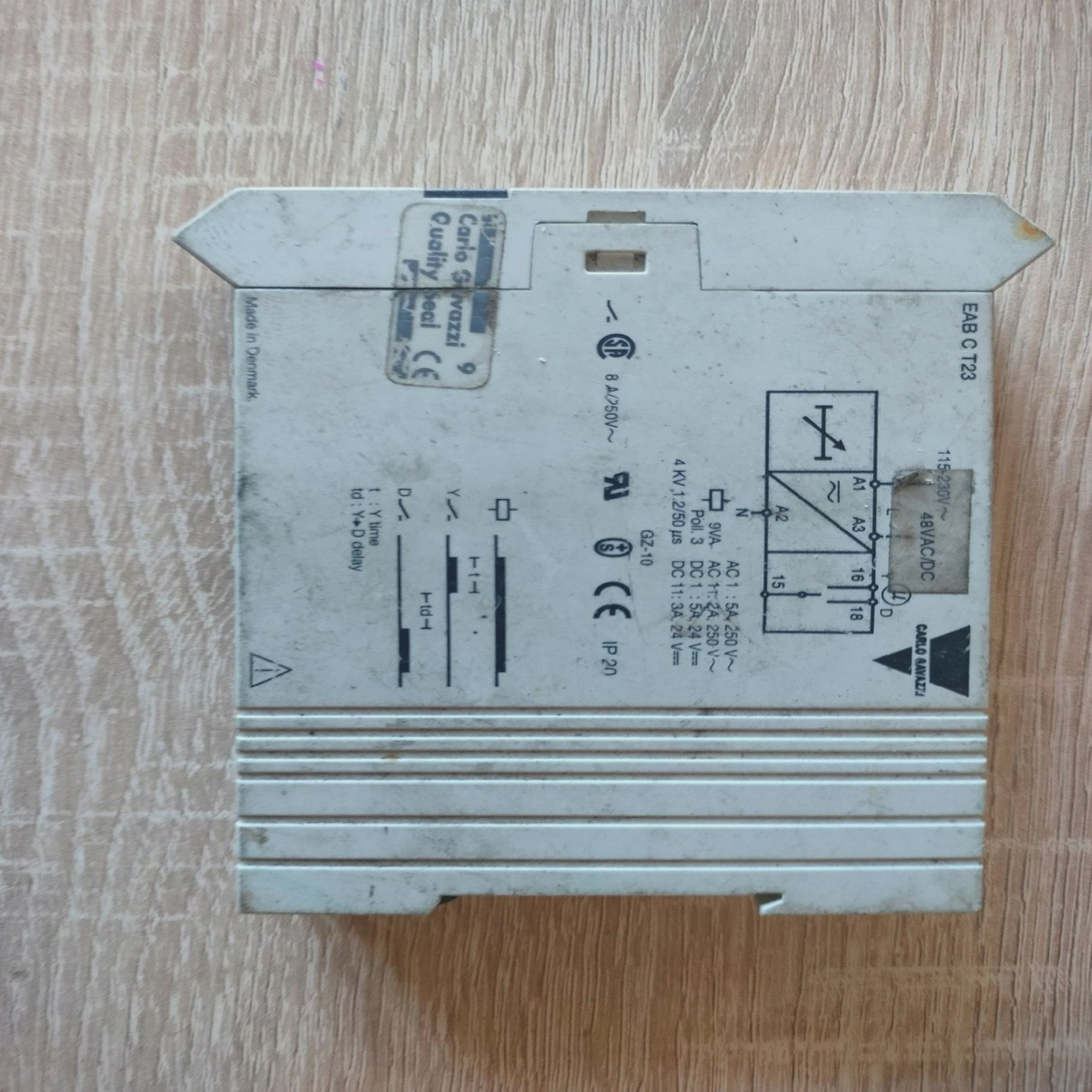 CarloGavazziEABCT23延时定时继电器11针插件延迟模块