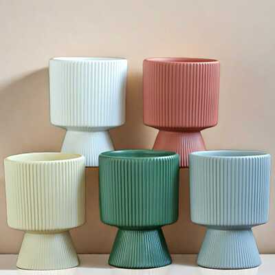 源头爆款批发一件代发花盆陶瓷蝴蝶兰专用花盆兰花盆客厅多肉花盆