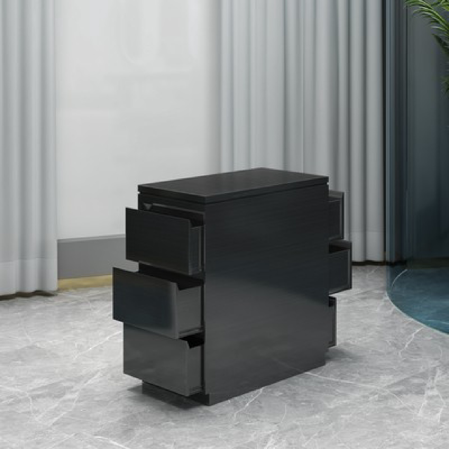 双面抽屉理发店工具柜不锈钢发廊美发店烫染柜子