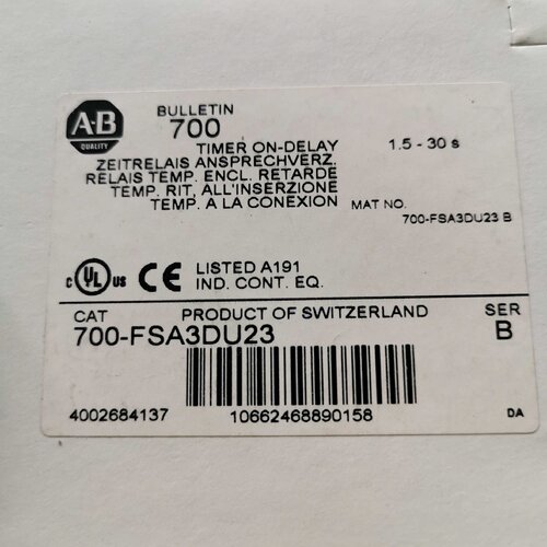 议价AB延时继电器700-FSA3DU23 700-FS-101JU23 现货