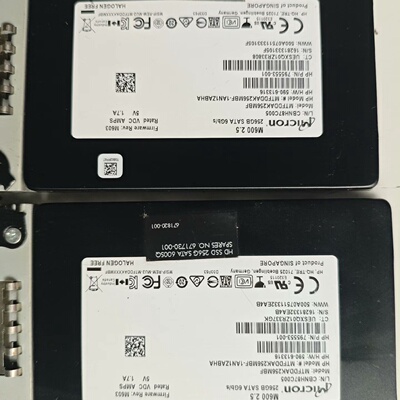 正品镁光M600256G固态MLC颗粒两块-议价