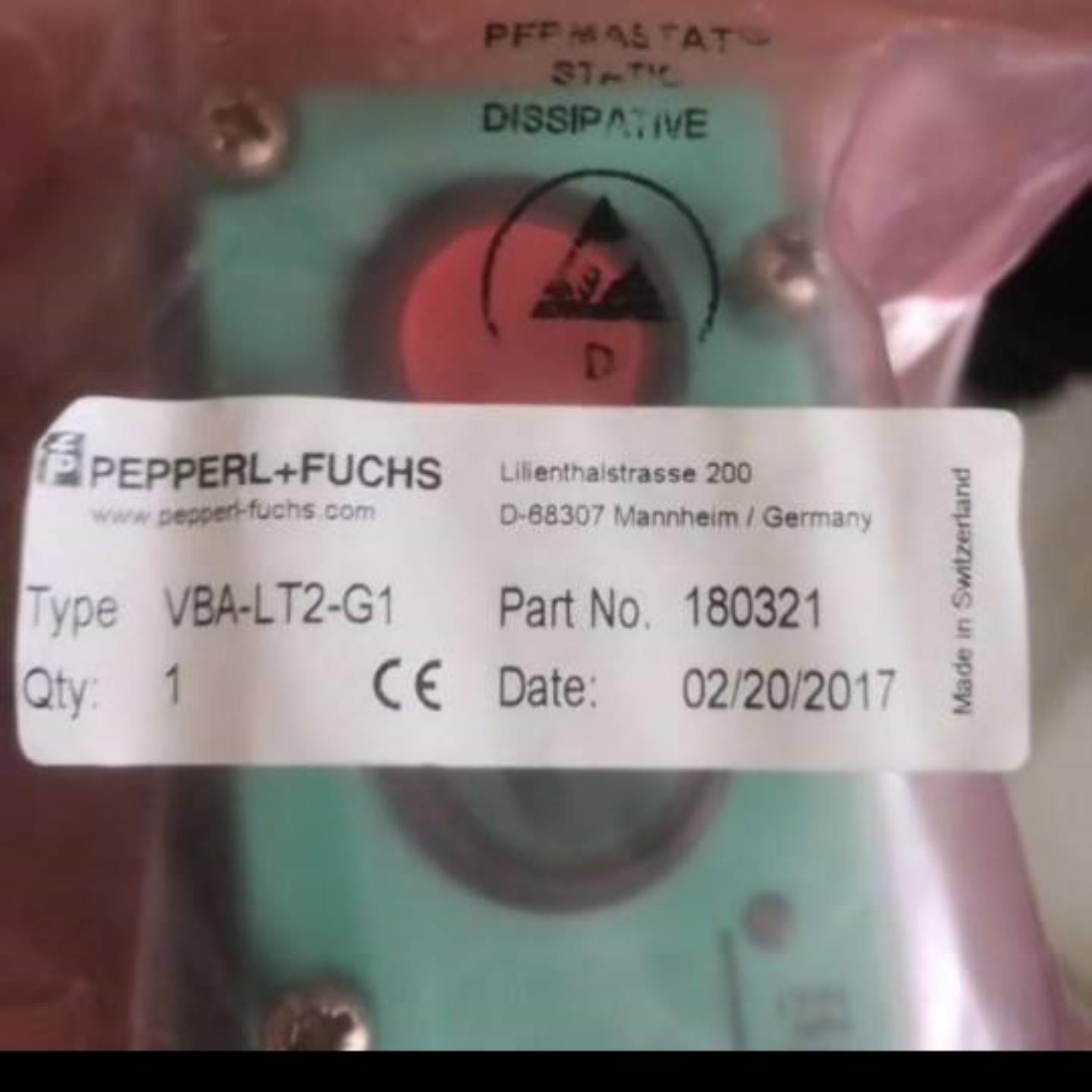 配件倍加福P+F VBA-LT2-G1 U-G1FF U-GIFF底座 全新原装议价