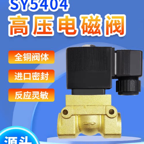 SY5404高压电磁阀KL5231吹气控制阀220v两通铜24V高温船用放水阀
