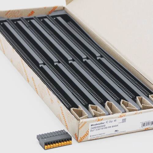 48x Weidmller 2459360000 BLF 3.5010180 SN BK BX Steckverbind