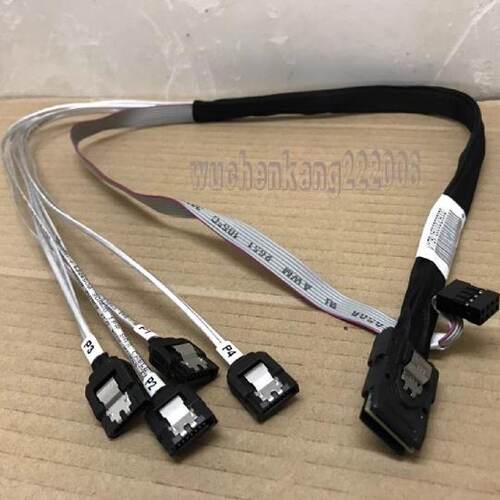 供应硬盘线Mini SAS线8087转4sata阵列卡1分4连接线NAS正转反转数