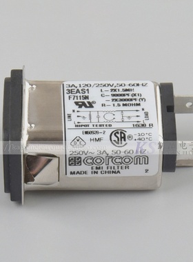 CORCOM抗干扰滤波器EBS系列F7115N插座6609005-7电源管理滤波器