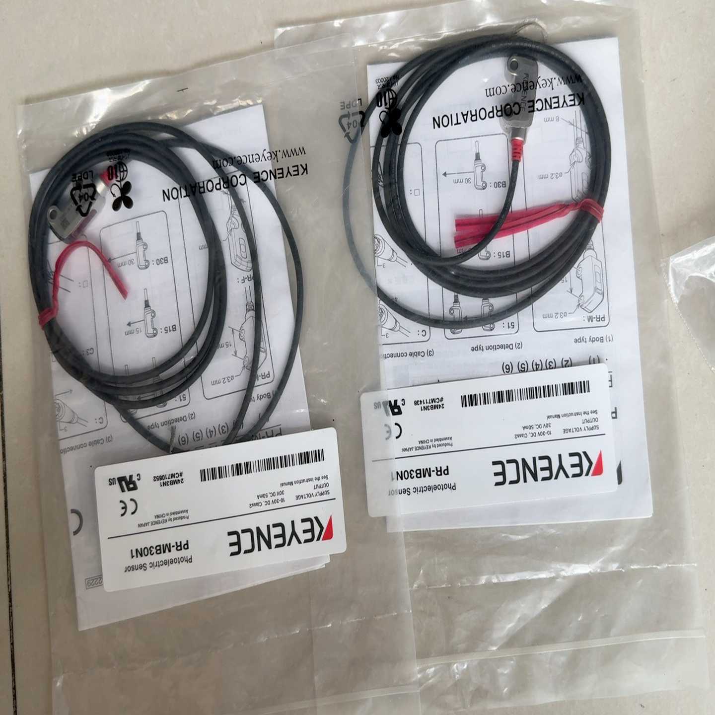 询价~基恩士KEYENCE PR-MB30N1光电传感器，