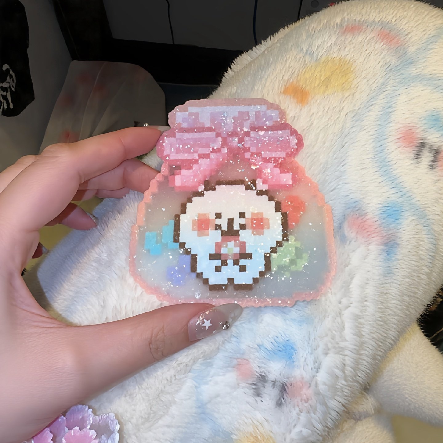 格利特布拼豆烫布DIY手工亮片布不织布细粉闪粉拼豆专用熨烫布女,玩具/童车/益智/积木/模型,拼豆/拼豆工具,淘宝优惠券,粉丝福利购,淘宝优惠卷