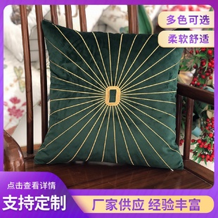 经典 高端现代轻奢抱枕样板房客厅沙发靠枕床头椅子靠垫欧式 仿真丝