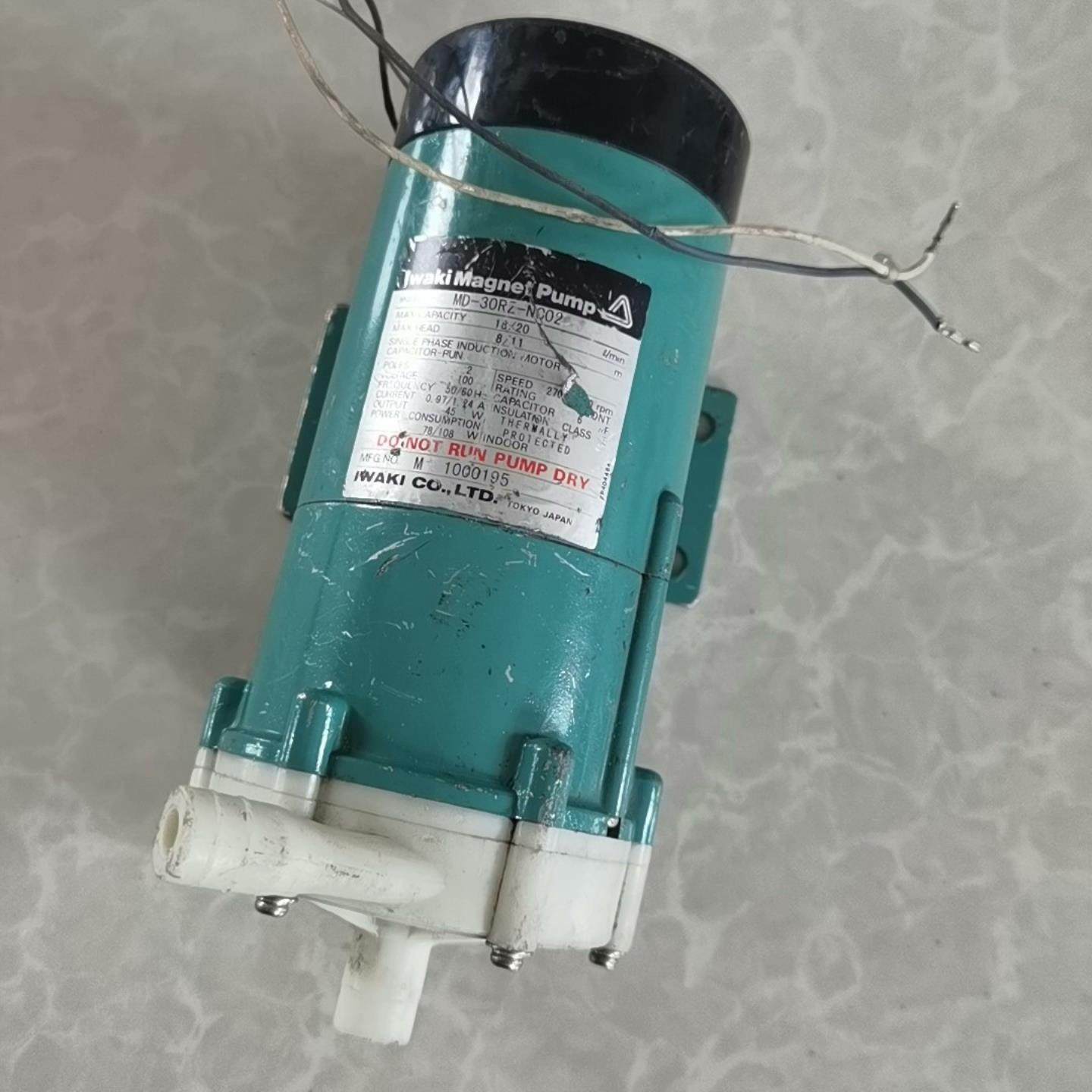 lWaki，MD-30RZ一NC02。磁力循环泵。（佳毅工控）