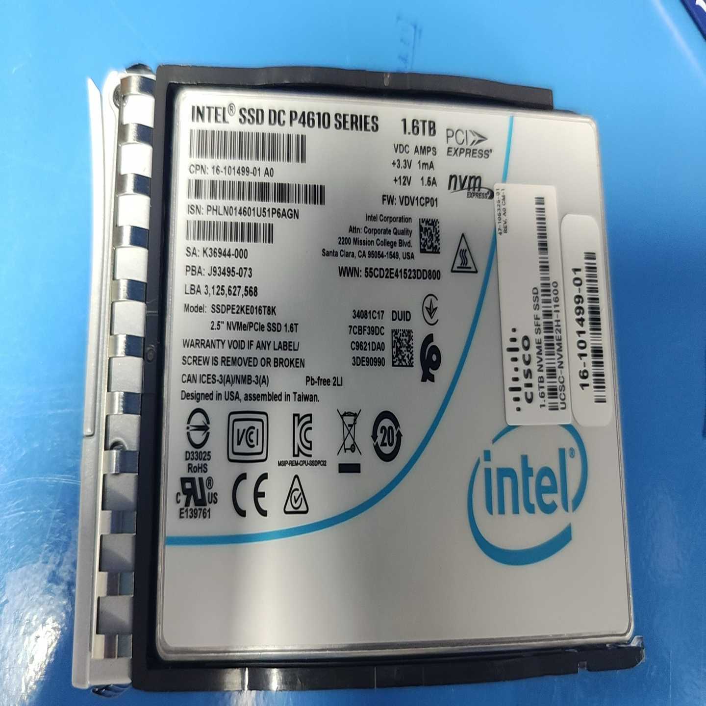 出现货50个英特尔P4610系列1.6TNVMe/U.--议价商品