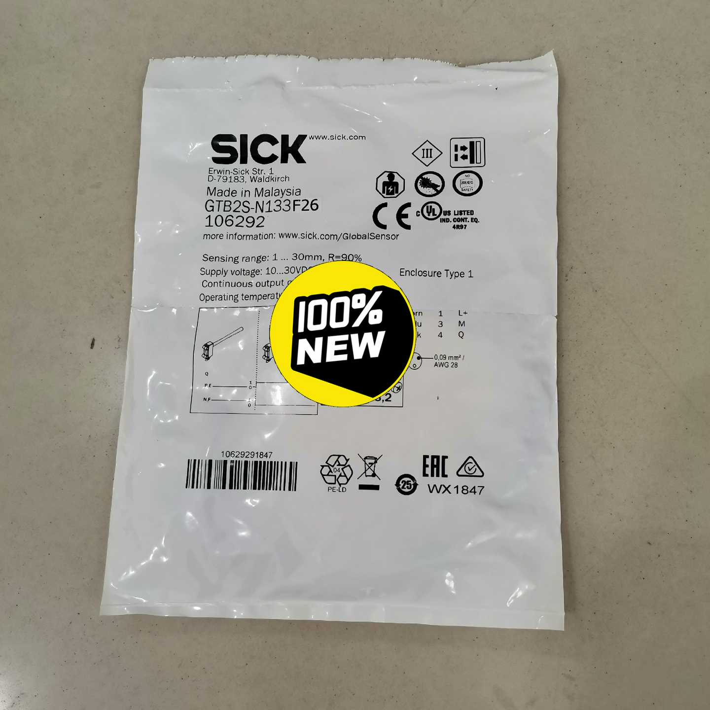 106292德国西克SICK传感器GTB2S-N（佳毅工控）