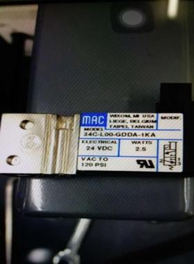 MAC电磁阀34C-L00-GDDA-1KA现货