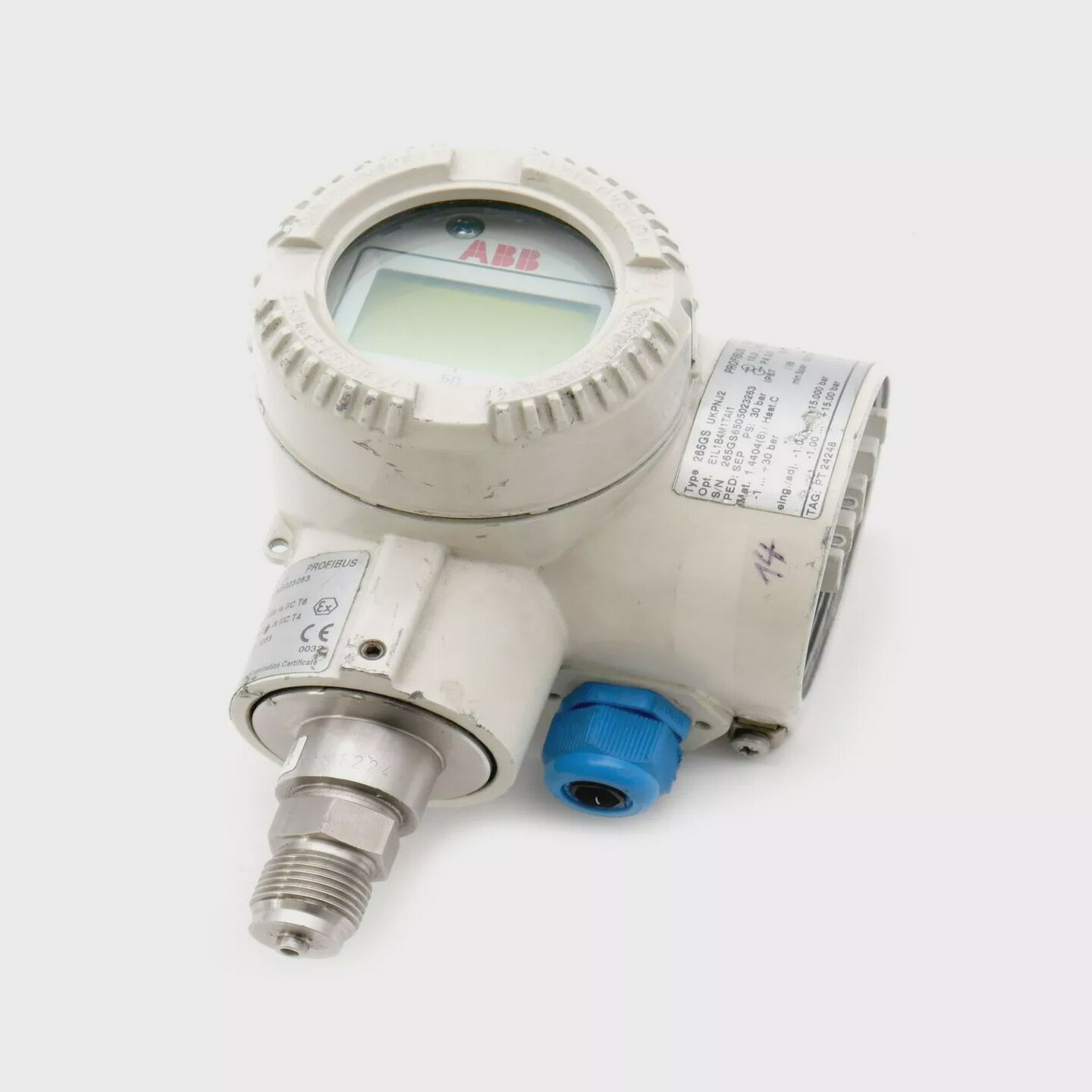 ABB265GSUKPNJ2E1L1B4M1TAI1SW24-1...30barProfibusDruc