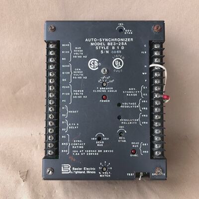 Basler Electric BE325A Auto Synchronizer Style B1D Generator