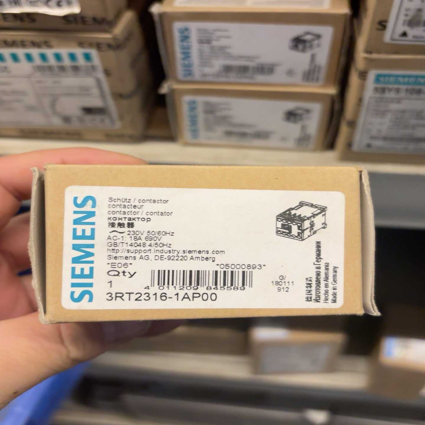 接触器3RT2316-1AR00230V适用