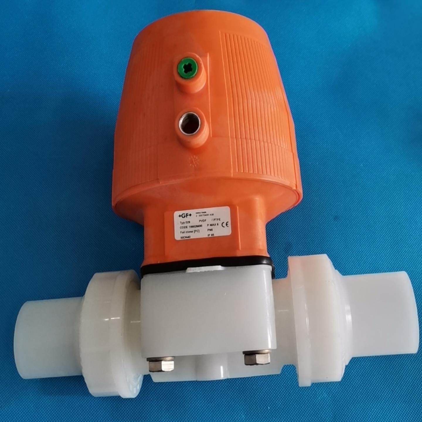 询价GF气动隔膜阀PVDFd50DN40实物图议价