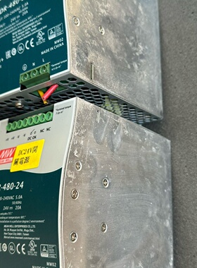 明纬电源SDR48024输出24V20A输入100