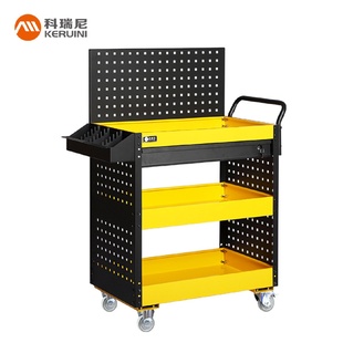 汽修三层手推车工具柜 车间维修移动工具车小推车抽屉式
