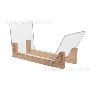 松木木色黑胶唱片架木质黑胶唱片架唱片CD木质展示木底座