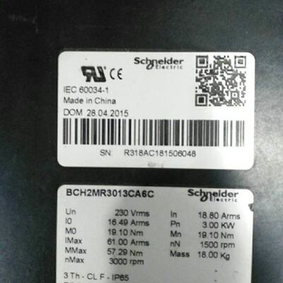 议价施耐德伺服电机BCH2MR4513CF6C全新原装正品 质保一年