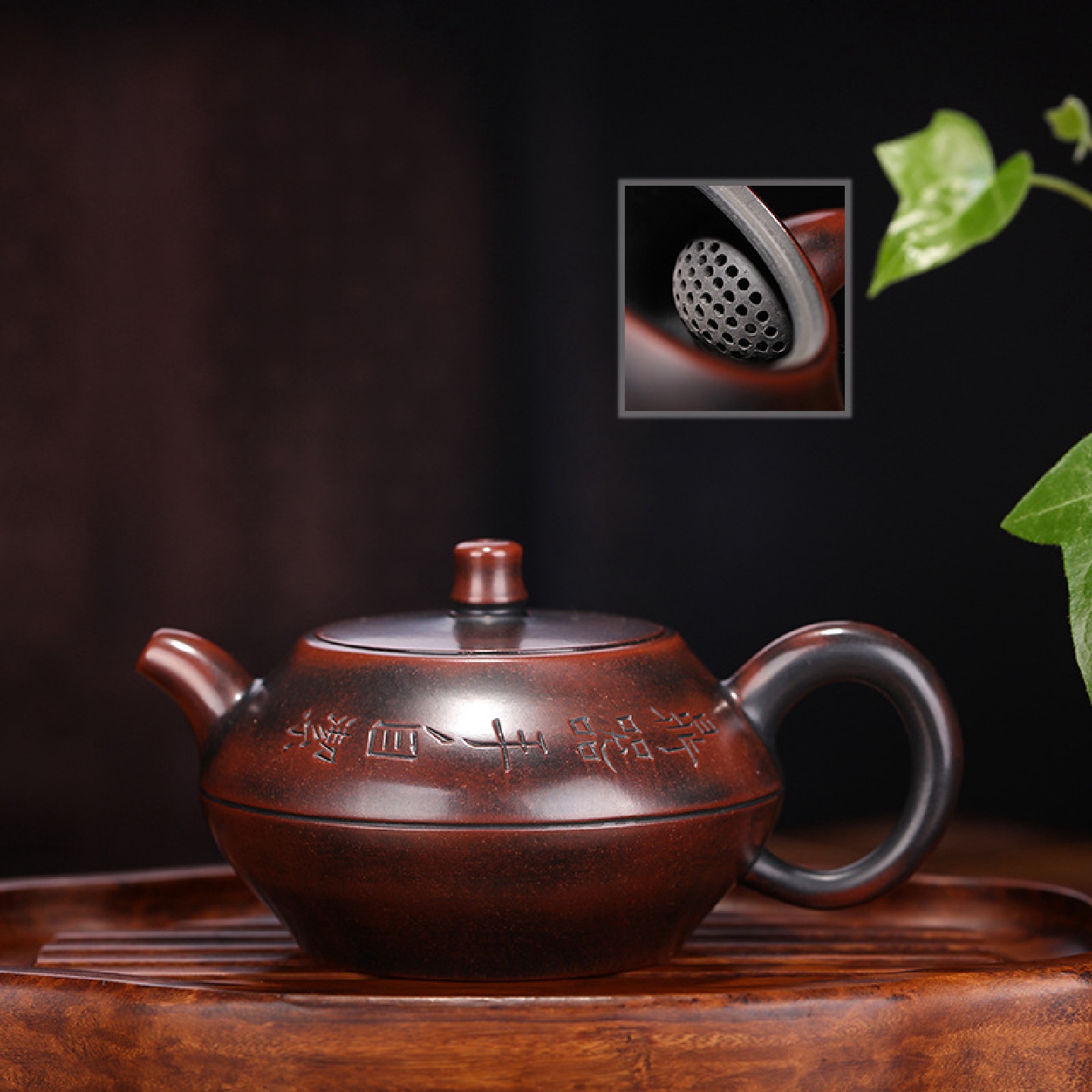 紫砂壶宜兴丁蜀镇名家手绘球孔合欢茶壶原矿坭兴陶茶壶茶具
